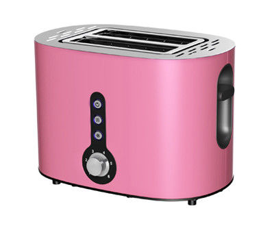 Kleine Küchengeräte erwärmen Funktions-der lange 2 Scheiben-Toaster-bunte Wohnung wieder