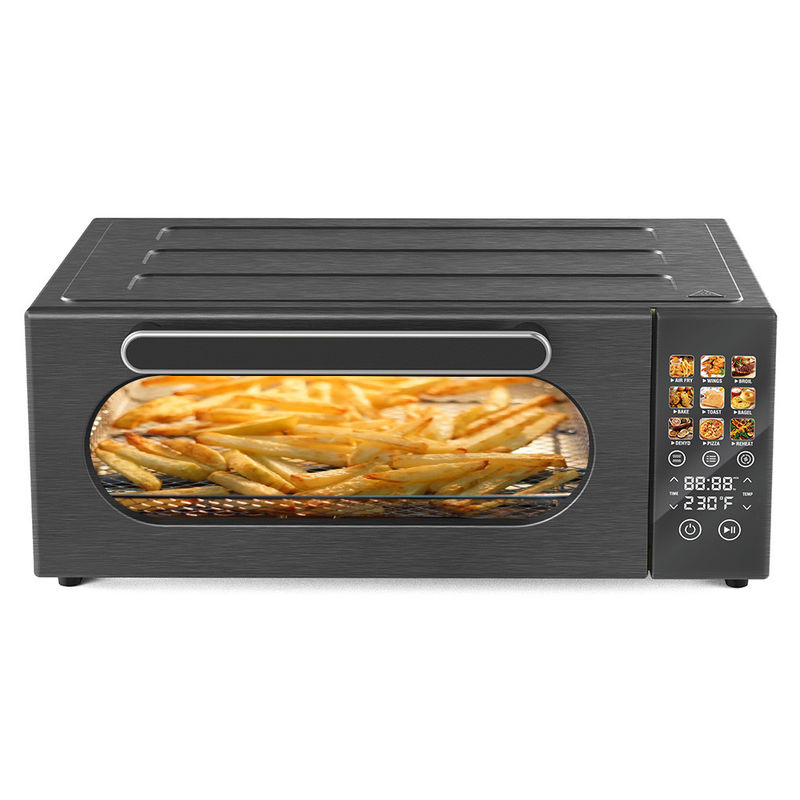 Touch Control 1800 W digitale Heißluftfritteuse, 18 l, schwarze Farbe