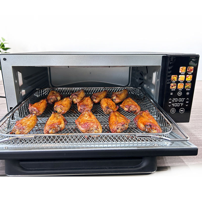Touch Control 1800 W digitale Heißluftfritteuse, 18 l, schwarze Farbe