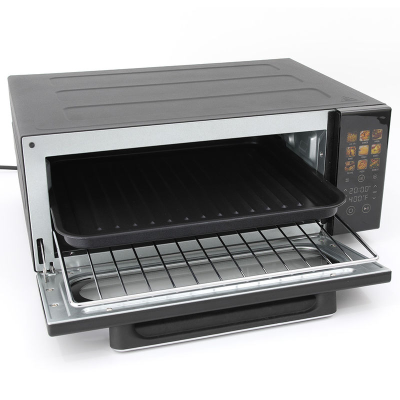 Touch Control 1800 W digitale Heißluftfritteuse, 18 l, schwarze Farbe