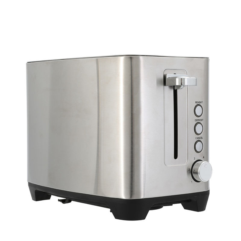 Kleine Küchengeräte 2 Scheiben Edelstahl Toaster Brot Toaster Maschine elektrische Brot Toaster