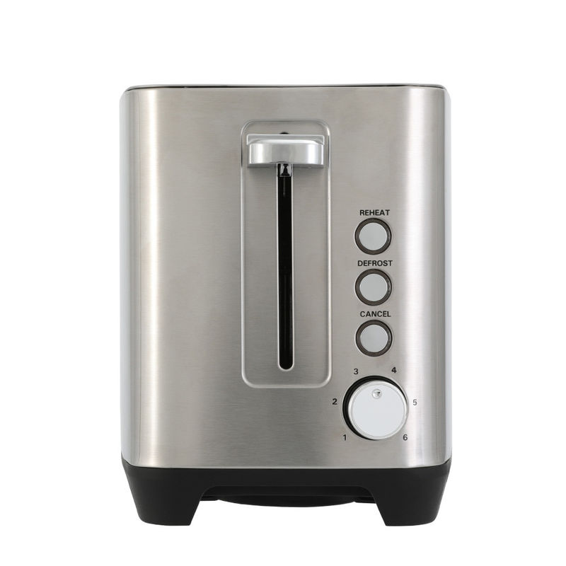 Kleine Küchengeräte 2 Scheiben Edelstahl Toaster Brot Toaster Maschine elektrische Brot Toaster