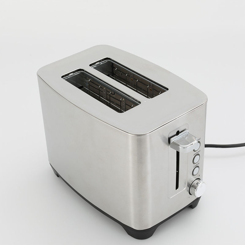 Kleine Küchengeräte 2 Scheiben Edelstahl Toaster Brot Toaster Maschine elektrische Brot Toaster