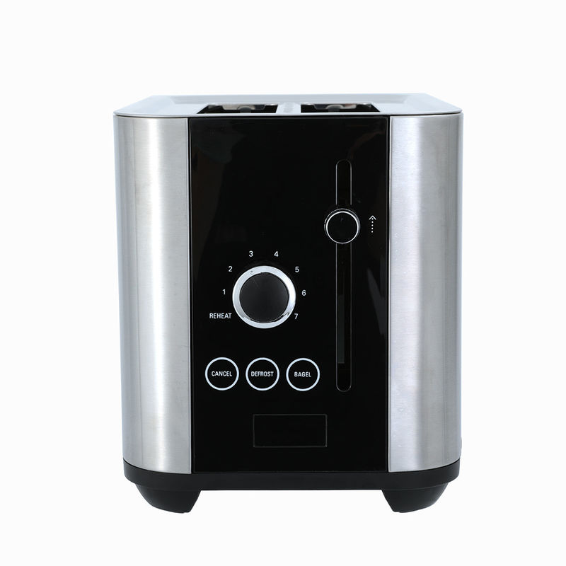 Neues Design Smart Toaster Set Frühstück Set Edelstahl Toaster 2Slice Stornieren/Wiedererhitzen/Entfroren Funktion mit Anzeigelicht