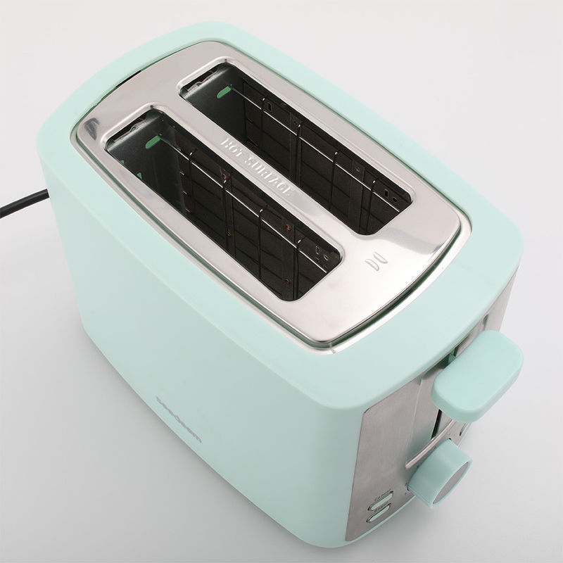 220V~240V Toaster aus Stahl Retro Style Ästhetisch 2 Scheiben Toaster Pastell Grün für Haushaltsgeräte Toaster Preis gut
