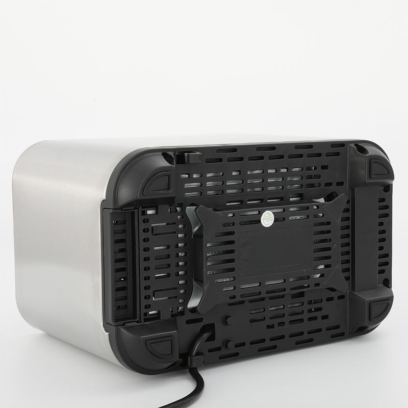 6 Mal Einstellung des Edelstahlgehäuses mit Funktion Absagen/Wiedererwärmen/Entfroren mit Indikatorlicht 2 Scheiben Toaster
