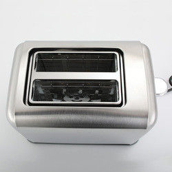 6 Mal Einstellung des Edelstahlgehäuses mit Funktion Absagen/Wiedererwärmen/Entfroren mit Indikatorlicht 2 Scheiben Toaster
