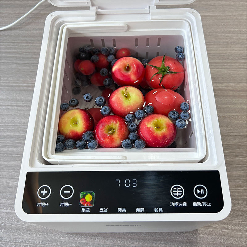 TFT-Touch-Obst-Gemüse-Reiniger Industrielle Blasenreinigungs-Nahrungsmittelmaschine für Pestizidrückstände