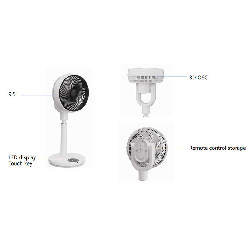 3 Geschwindigkeitseinstellungen Luftzirkulator Sockelventilator 120V Spalte Stehen Sie auf Zirkulierenden Ventilator